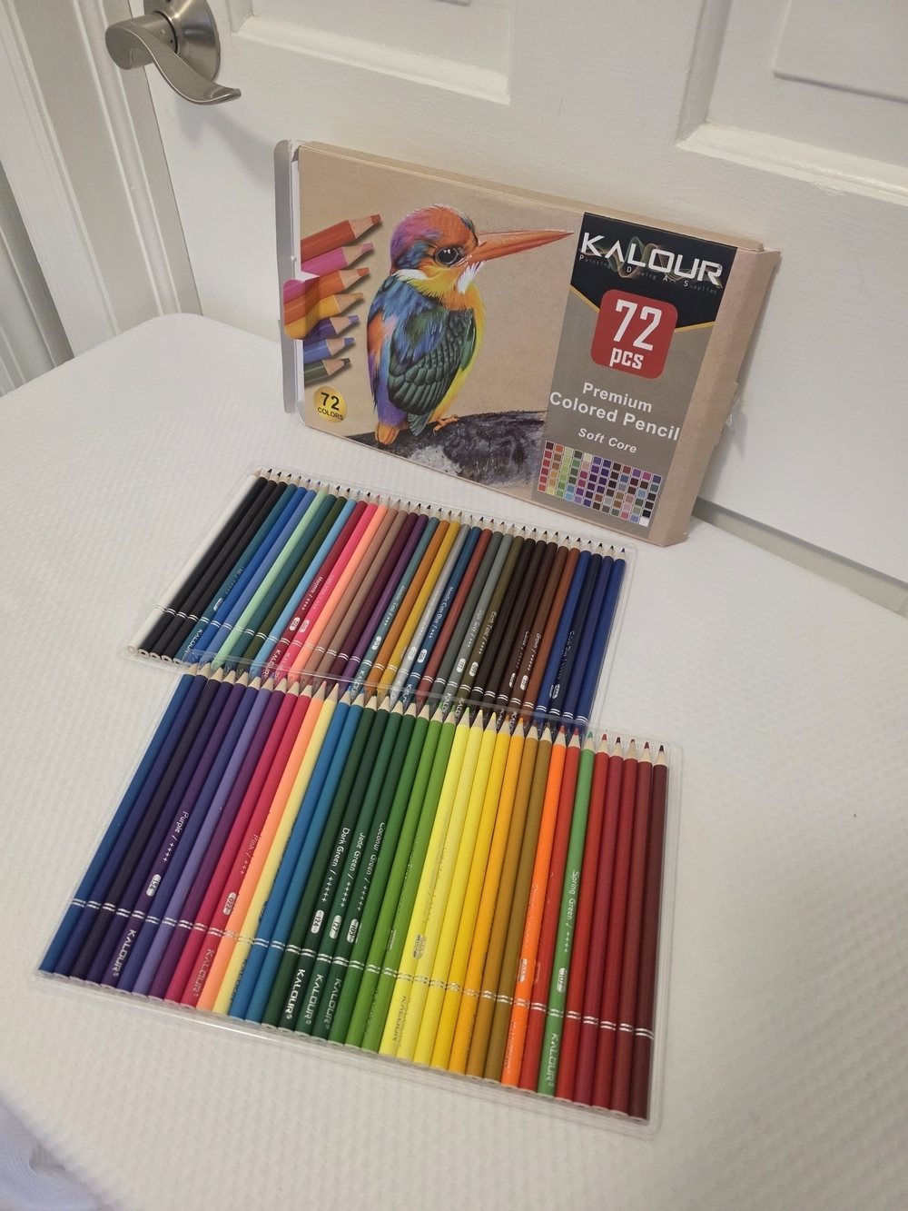 Kalour 72-Piece Premium Colored Pencil Set - Multicolor For Drawing